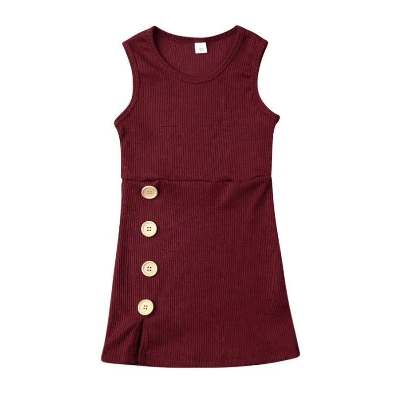 1-4 Years New Summer Vest Girls Dress Baby Girl Cotton Chlidren Clothes Kids Party Clothing For | Детская одежда и обувь