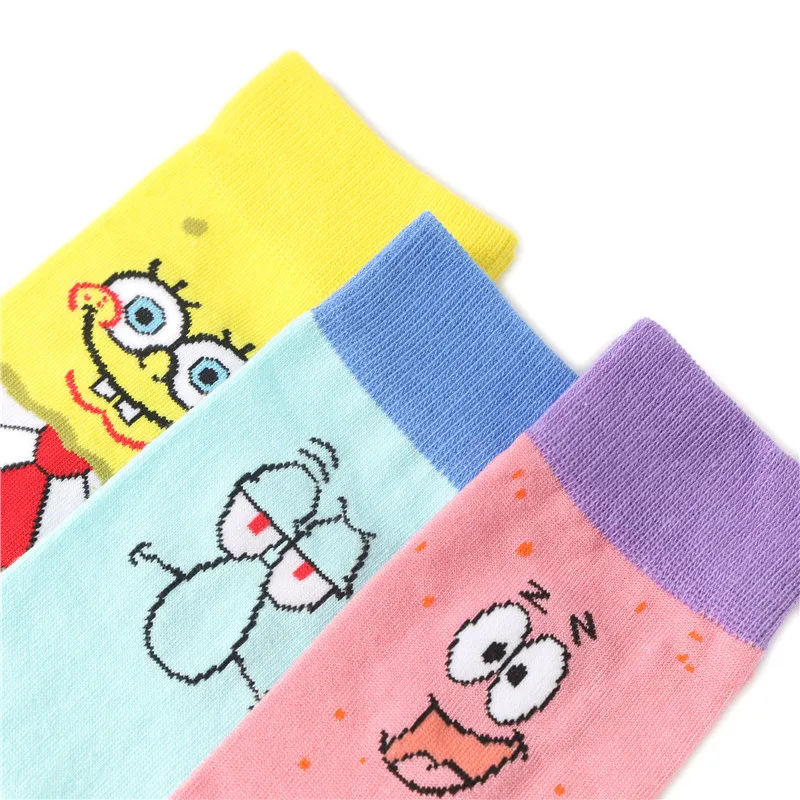 

3pcs Cute Socks Cotton Socks Women Kawaii Cartoon Character Pattern Funny Socks Casual Woman Socks Strawberry Cow
