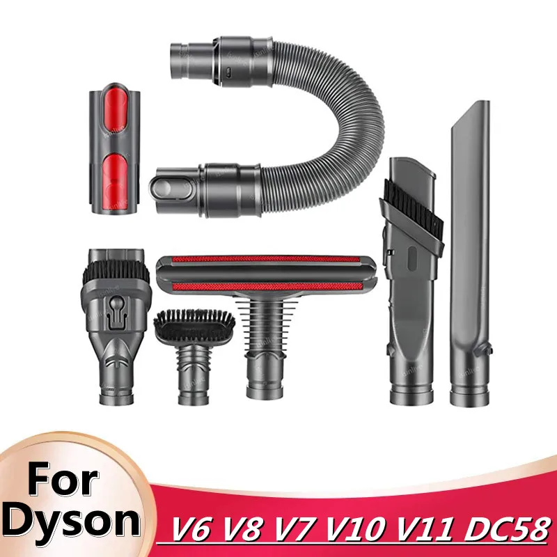 

Dust Brush Suction Head for Dyson V6 V8 V7 V10 V11 DC58-59 Robot Vacuum Cleaner Parts Accessories Replacement Connector Hose Kit