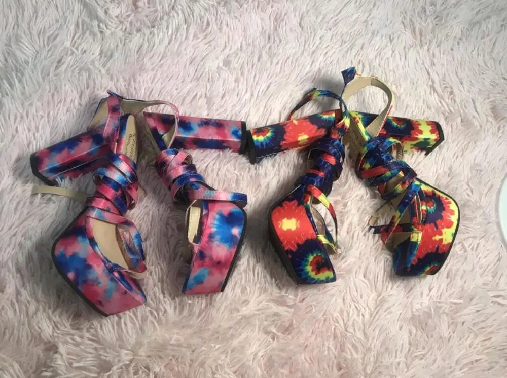 Женские сандалии с перекрестными ремешками Сезон весна-лето Водонепроницаемые