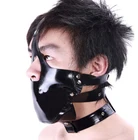 Резиновая маска 100% Gummi, латексная черная маска, сексуальная маска для косплея, вечеринки, xs-xxl, 0,45 мм