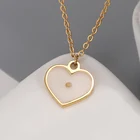 Женская цепочка в форме сердца, элегантная Сексуальная цепочка до ключиц, горчичные семена, Женское и мужское романтическое семейное дружеское ожерелье, подарки