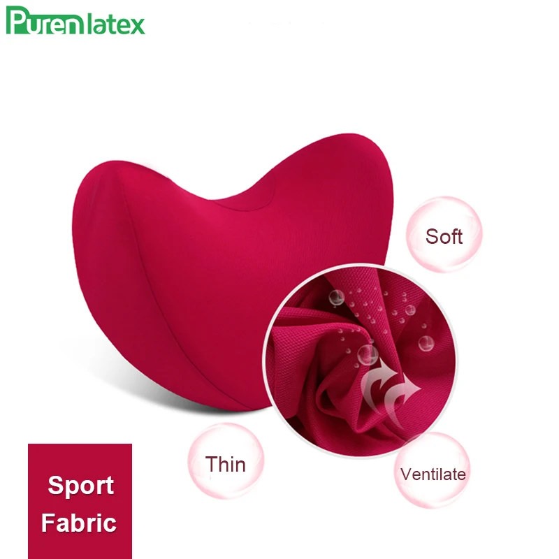 PurenLatex пены памяти Автомобильная Подушка Авто подголовник сиденья дорожные