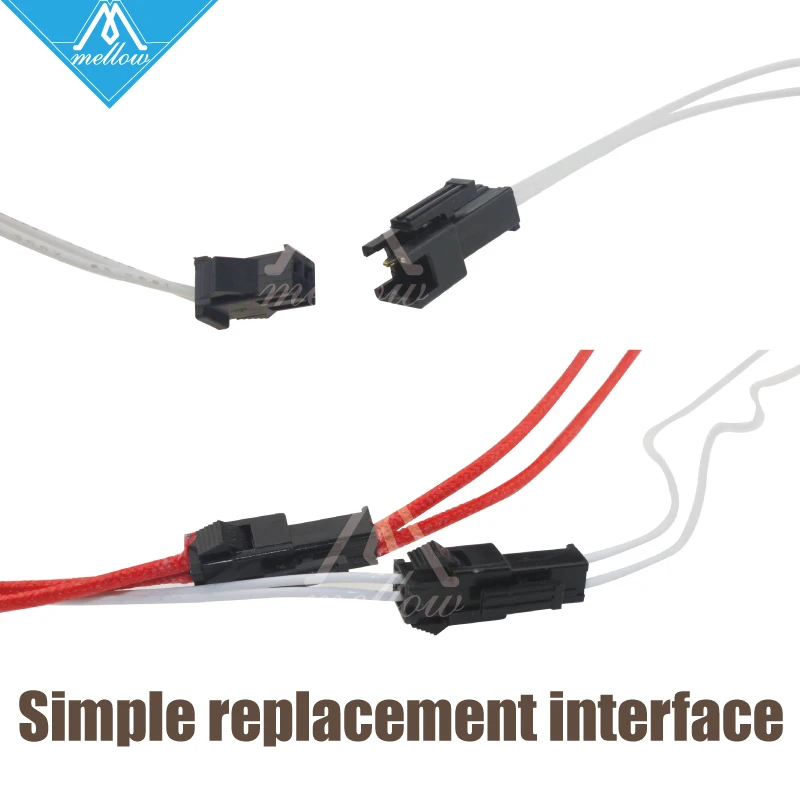 12V/24V 3D принтеры легкой замены MK8 экструдер комплект подключения печатающей