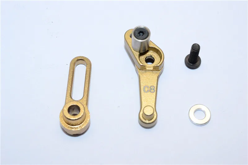 Aluminum steering gear arm and set for KYOSHO MOTORCYCLE NSR500 | Parts &amp Accs