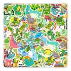 50 шт., водонепроницаемые зеленые наклейки на мотоцикл