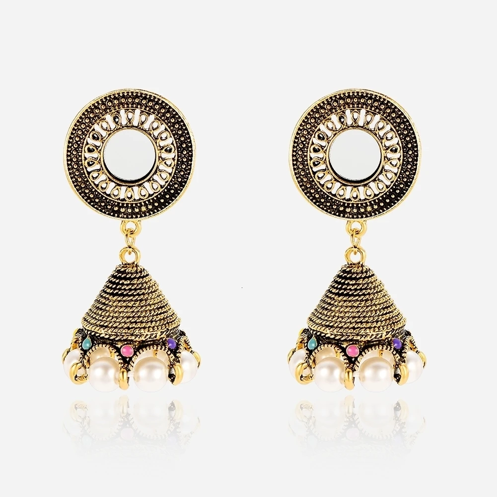 Brinco серьги античные Jhumki Jhumka висячие серьги этические племенные ювелирные изделия Ближний Восток Ретро Национальный стиль колокол