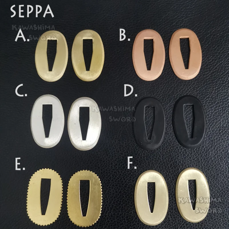 Seppa пара аксессуаров для меча тонкая и полезная латунная японского самурая