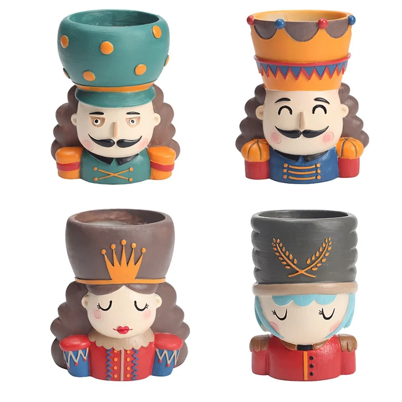 Каучуковый цветочный горшок Фея король и королева суккулент для дома Бонсай