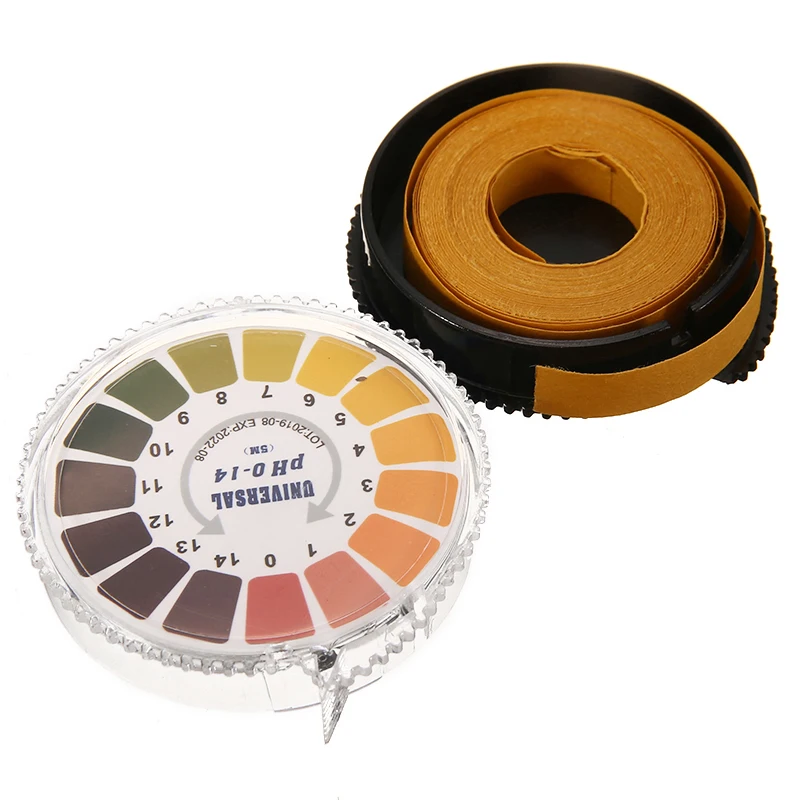 5M Alkaline Acid Indicator Meter PH Test Paper Roll 0-14 Meters Strip For Water Urine Saliva Soil Litmus Accurate Measuring - купить по