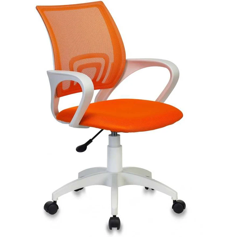 Кресло БЮРОКРАТ CH W696 на колесиках сетка/ткань оранжевый (ch w696 or)| |