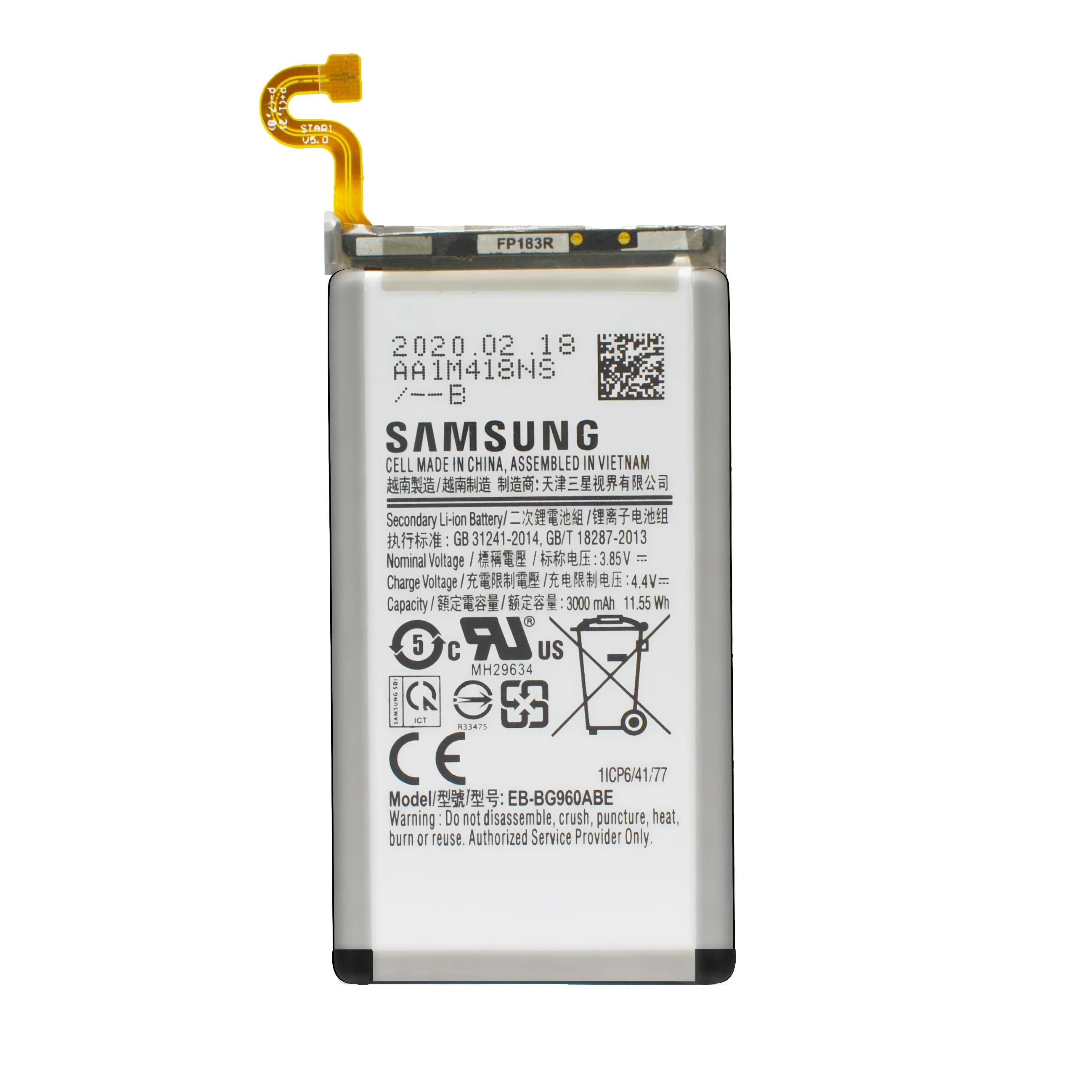 10 шт./лот EB-BG960ABE Оригинальная батарея для Samsung Galaxy S9 SM-G960 G960F G960U G960W G9600 телефонные