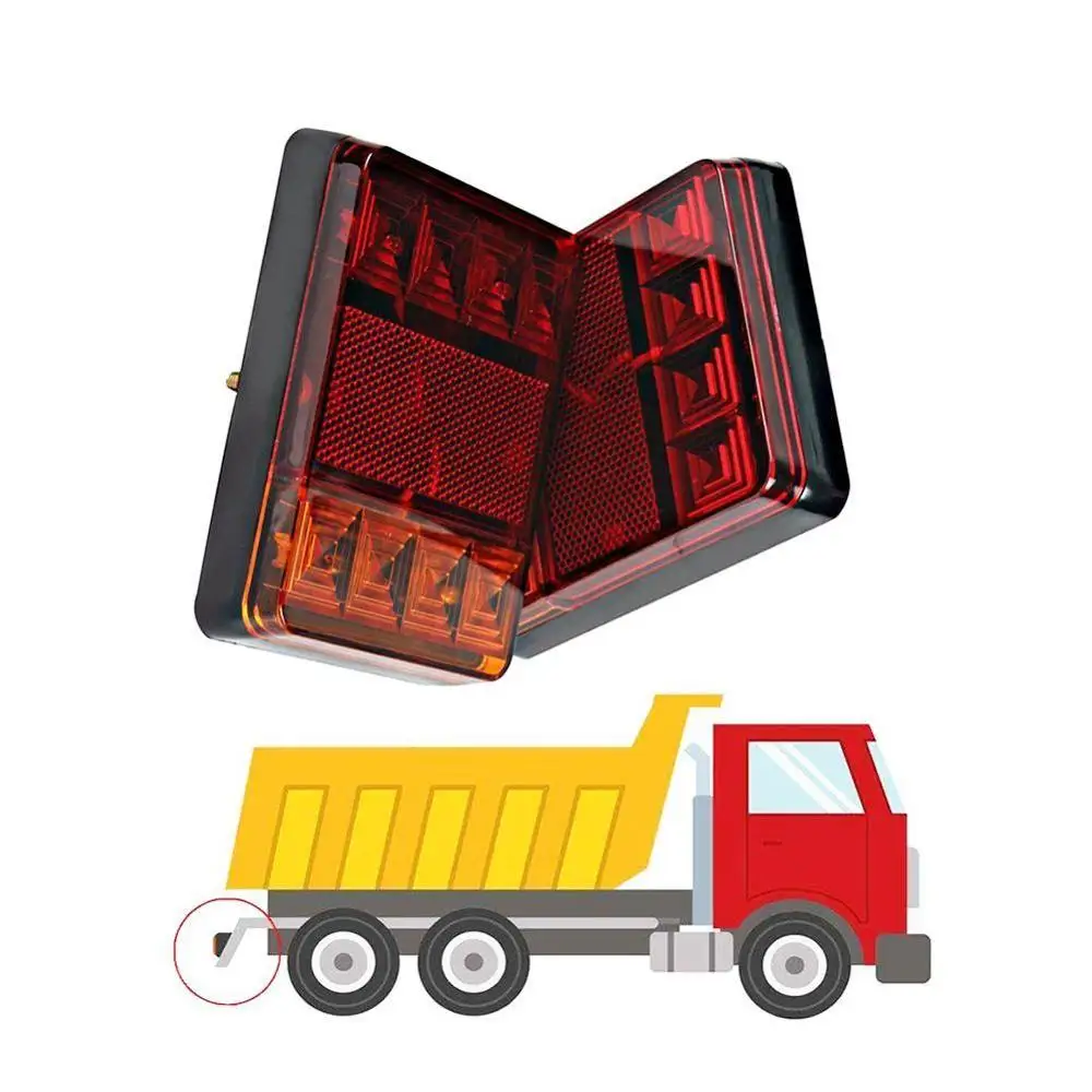 

Car Truck LED Rear Tail Light Warning Lights Waterproof Tailight Rear Lamp S9S9 For Trailer UTE Caravans B6F7