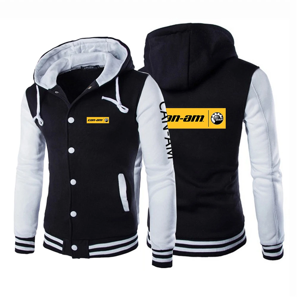 

New Spring Men's CAN-AM printing Jackets Designer Hoodie Uniform Casual Baseball Coat Sport Cotton Sweatshirt Hooded Coats