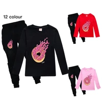 spring autumn prestonplayz children cotton boy girl long sleeved t shirt tops pants casual sports childrens clothing 2 16y suit