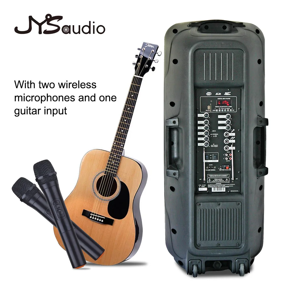 Портативная Bluetooth Колонка на колесиках уличный динамик с перезаряжаемой