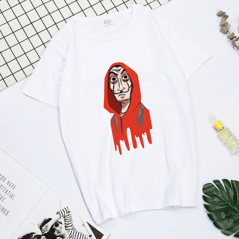 

La Casa De Papel Tshirt Money Heist Tees TV Series T Shirt Women T Short Sleeve House of Paper Funny Female T-Shirt Tops