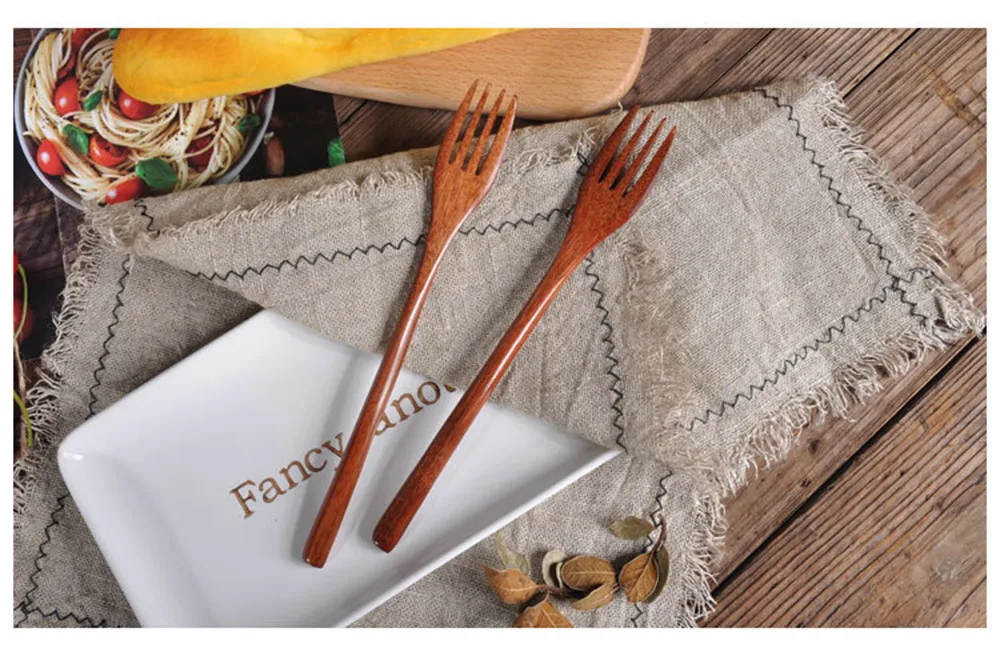 Деревянная ложка в китайском стиле вилка Бамбуковая кухонная утварь инструменты