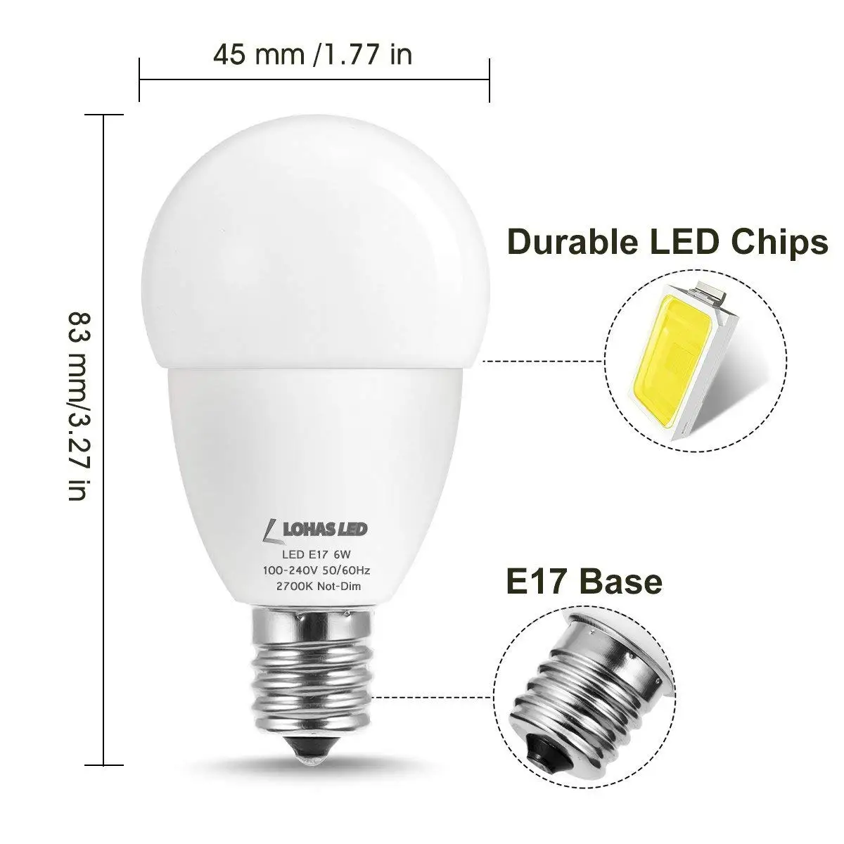 E17 светодиодный светильник лампа промежуточная база Глобус s 40 Вт накаливания