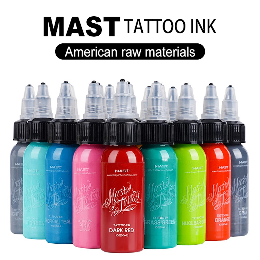 

MAST 32 Colors 30ml Professional Natural Plant Tattoo Ink for Tattoo Artist Body Art Line Permanent Pigment Safe Non-toxic New