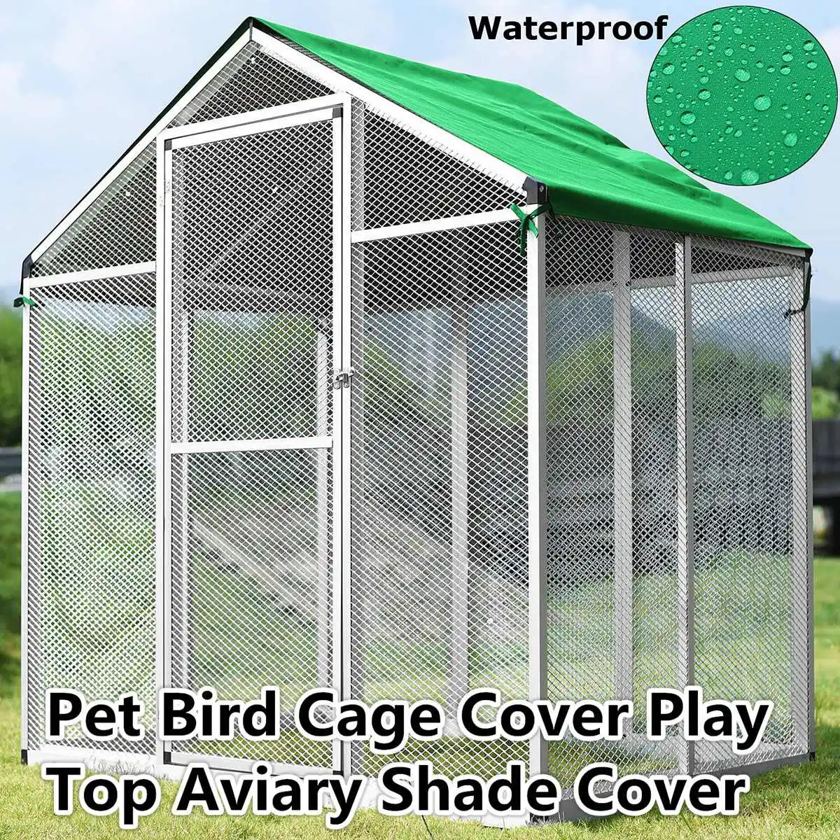Parrots Aviary Birds Cage Cover Seed Catcher Guard Bag Waterproof Lightweight Protection Bird Parrot Cage Top Cover