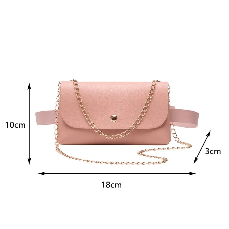 

Fashion Lady's Small Belt Waist Bag All-match Single Shoulder Messenger Bag Waist Packs Designer Bag Bolsos Para Mujer