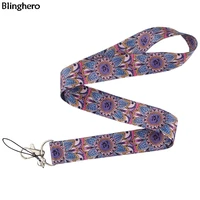 blinghero yoga pattern lanyard for keys cool innovative phone id badge holder neck straps with keys lanyards hang ropes bh0195