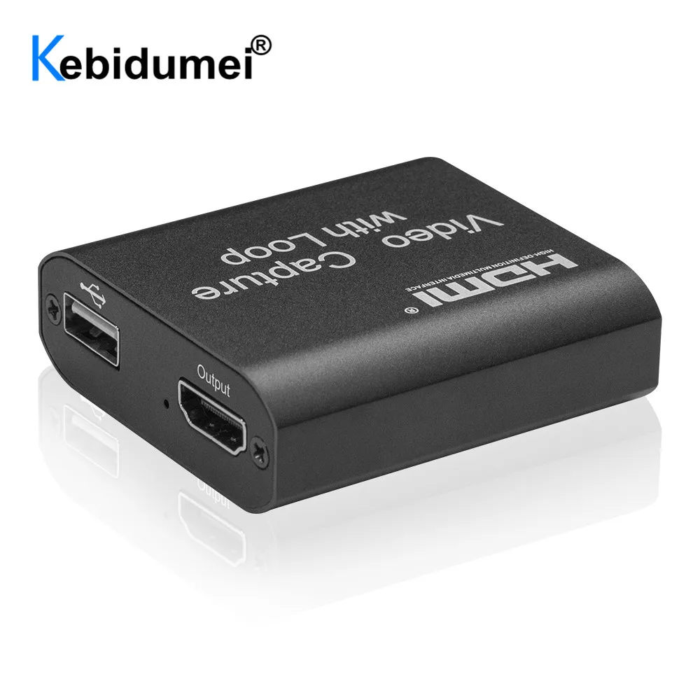 4K видео карта захвата 1080P Grabber USB игровой Регистраторы HDMI Совместимость с петлей