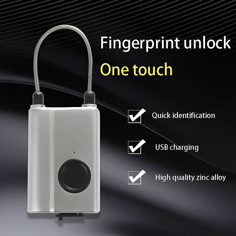 

Password Lock Smart Fingerprint Lock Household Student Cabinet Door Luggage Anti-Theft Password Small Padlock