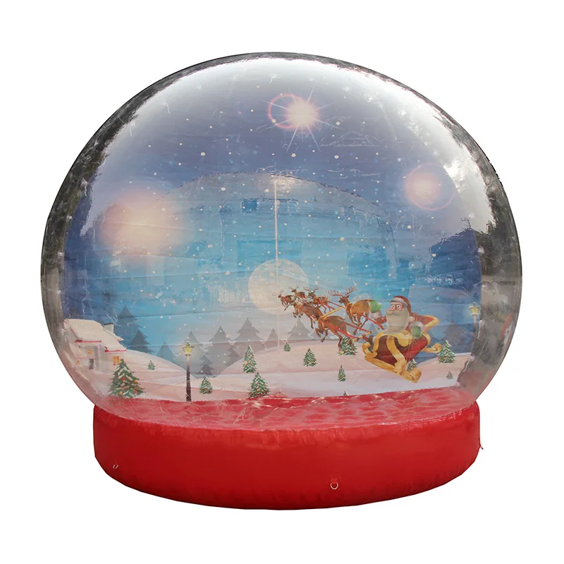 

Customized inflatable Christmas snow globe balloon party advertising decoration balloons 4x3.3x3.8 meters