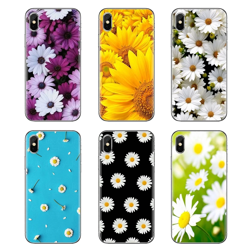 Sun Shine Daisy цветочные цветы розовые чехлы для телефонов huawei G7 G8 P7 P8 P9 P10 P20 P30 Lite Mini Pro P