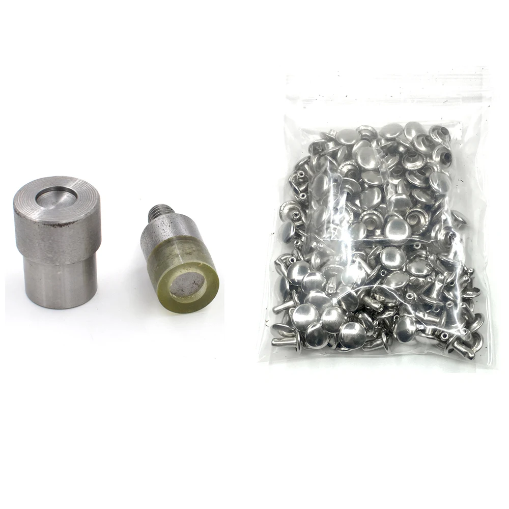 (100sets rivets+ molds)5/6/7/8/9/10/12/15mm Rivets installation Tools Button molds nail Sewing repair tools Button machine Die images - 6