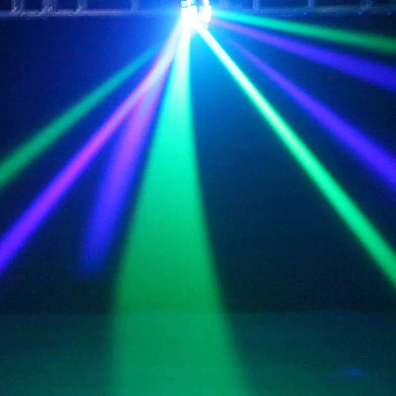 GP Dj свет 8 глаз led Паук RGBW движущаяся головка проектор DMX512 звуковая активация