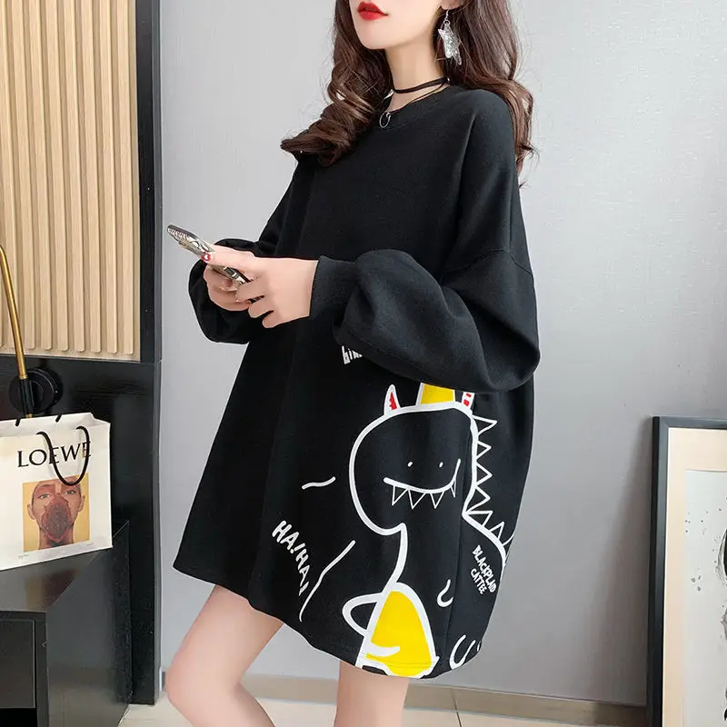 

Cotton large size cute long vests women tide ins spring and autumn 2021 new 100.00kg loose foreign style jacket