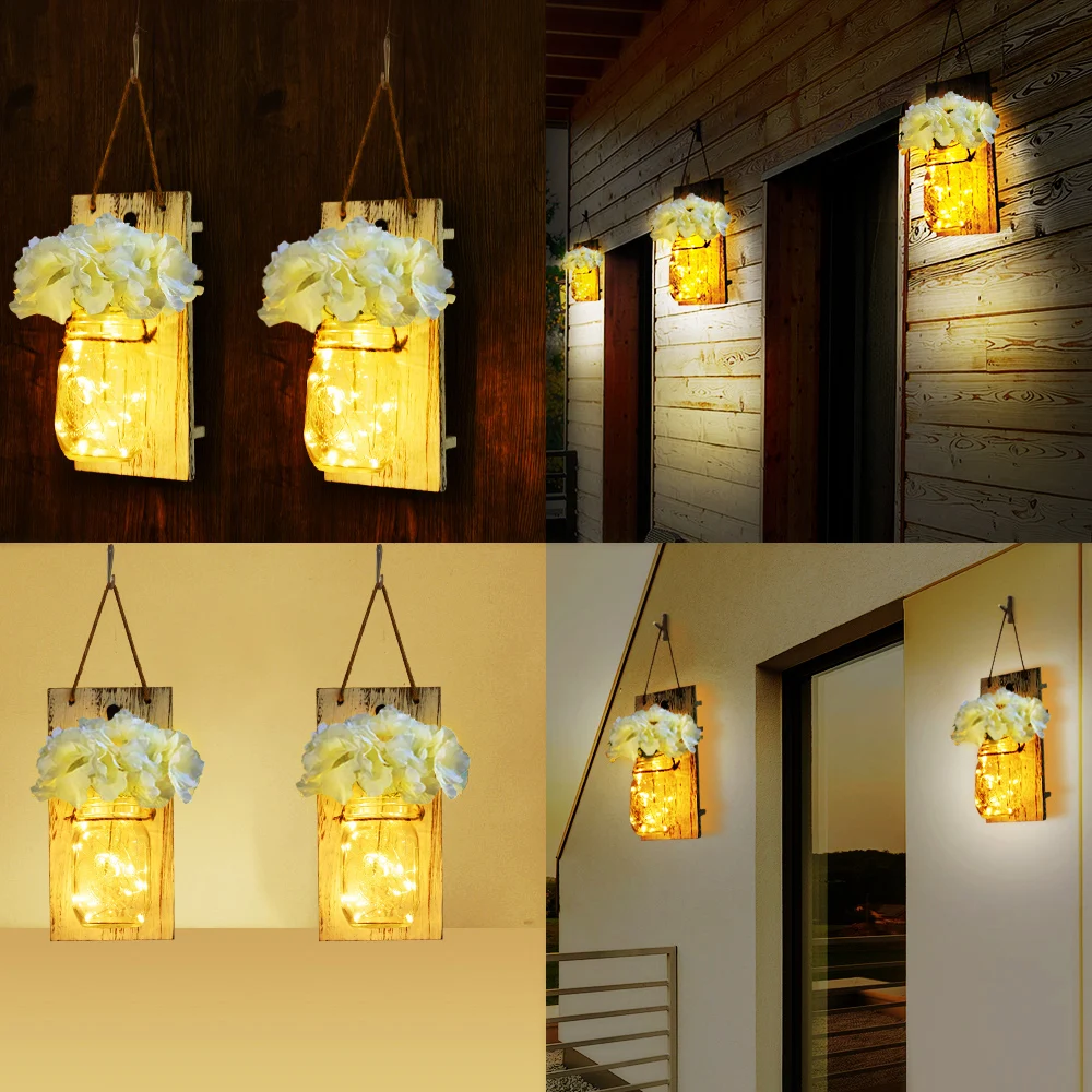 2 шт. светодиодный настенный светильник с цветами домашний декор для кафе бара