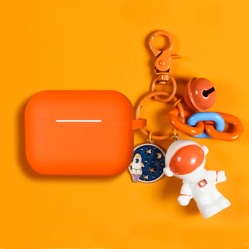 Мультяшная кукла космонавт силиконовый чехол для наушников Bluetooth Apple AirPods Pro