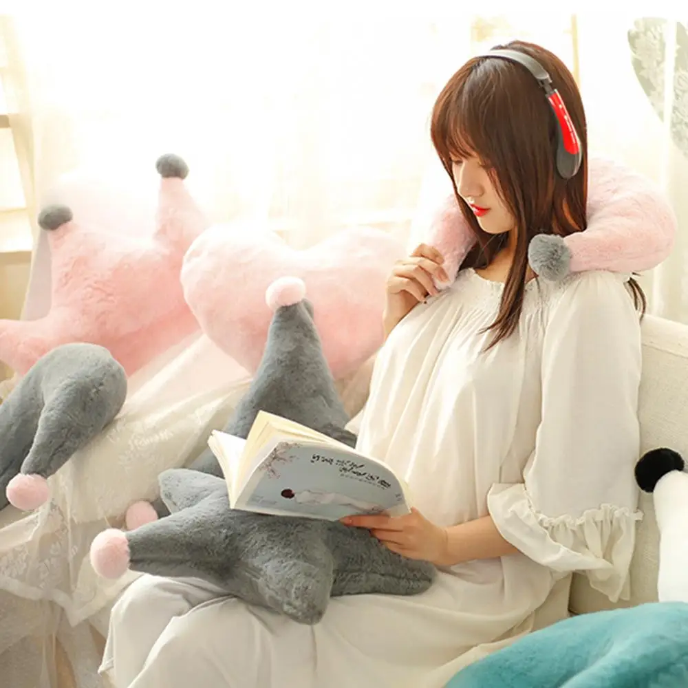 Подушка для дивана плюшевая с короной спины кровати гостиной девочек