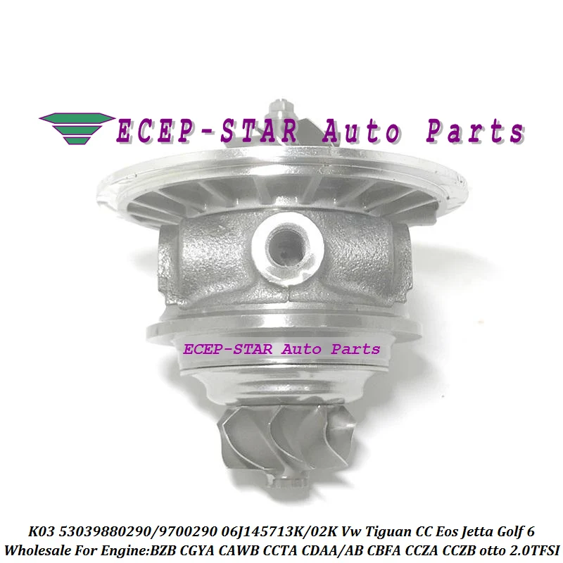 Фото Турбокартридж CHRA K03 53039700290 53039880290 06J145713K 06J145701N для Volkswagen V-W Tiguan CC Eos Golf GTI Jetta A3 2.0L №3