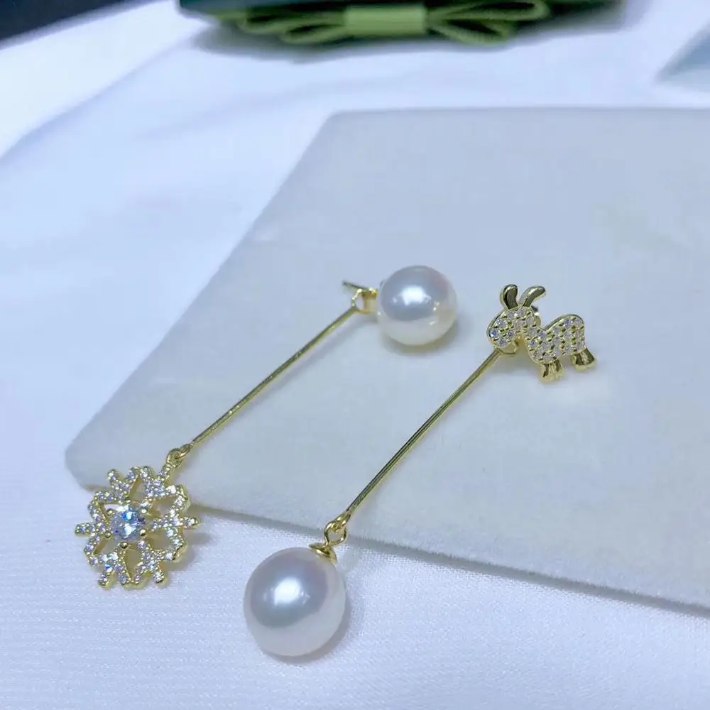 

Фурнитура для сережек из серебра 925 пробы, с камнями