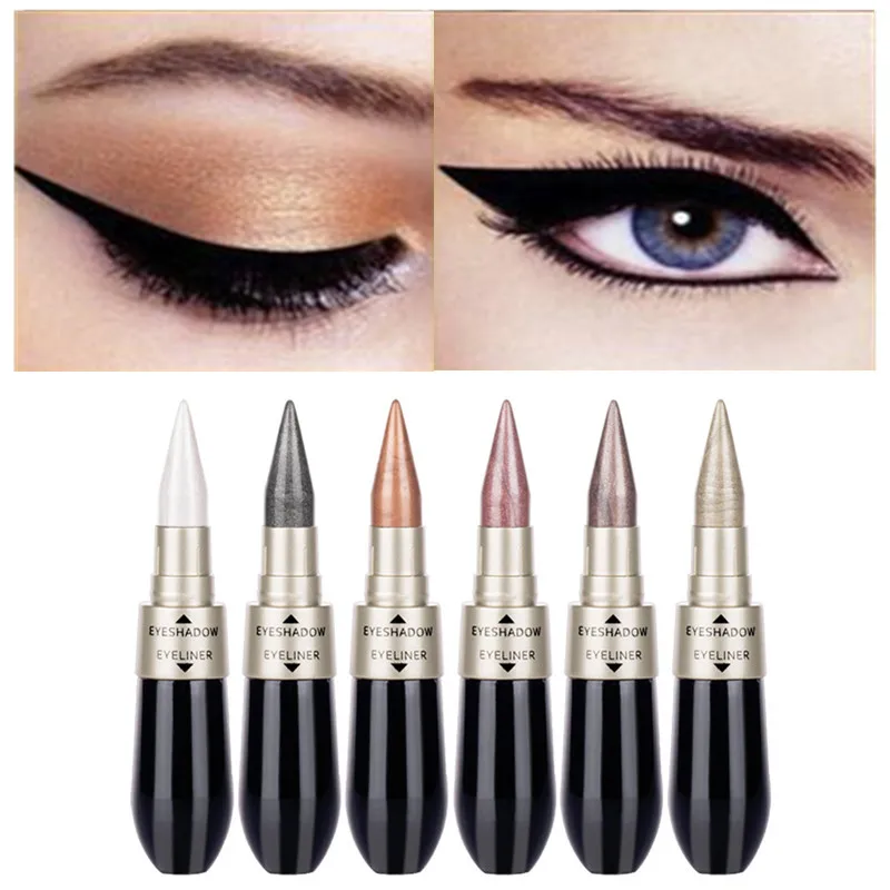 Двухсторонняя Водостойкая Подводка для глаз 2 в 1 с перламутровыми проблесками