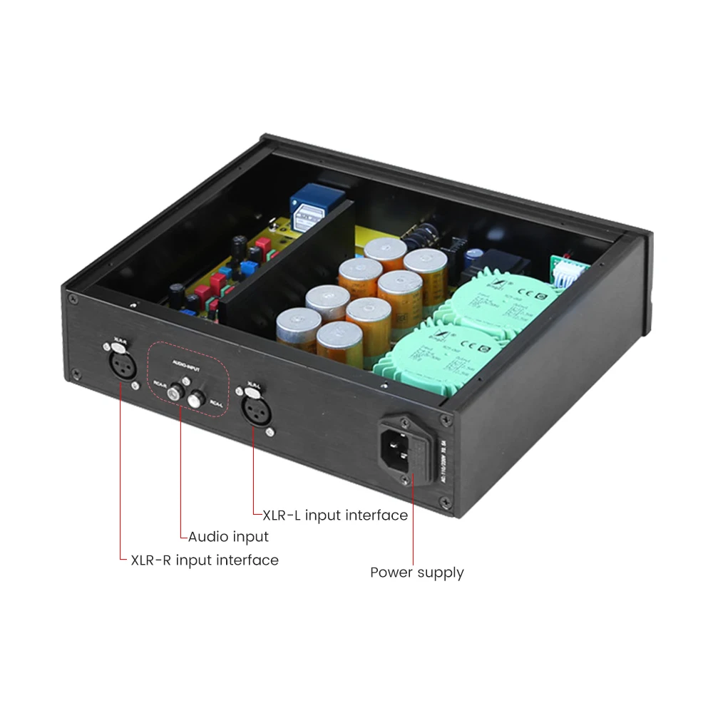 BRZHIFI E300MK2 усилитель для наушников класса А HIFI стерео Настольный звука вход с ALPS27