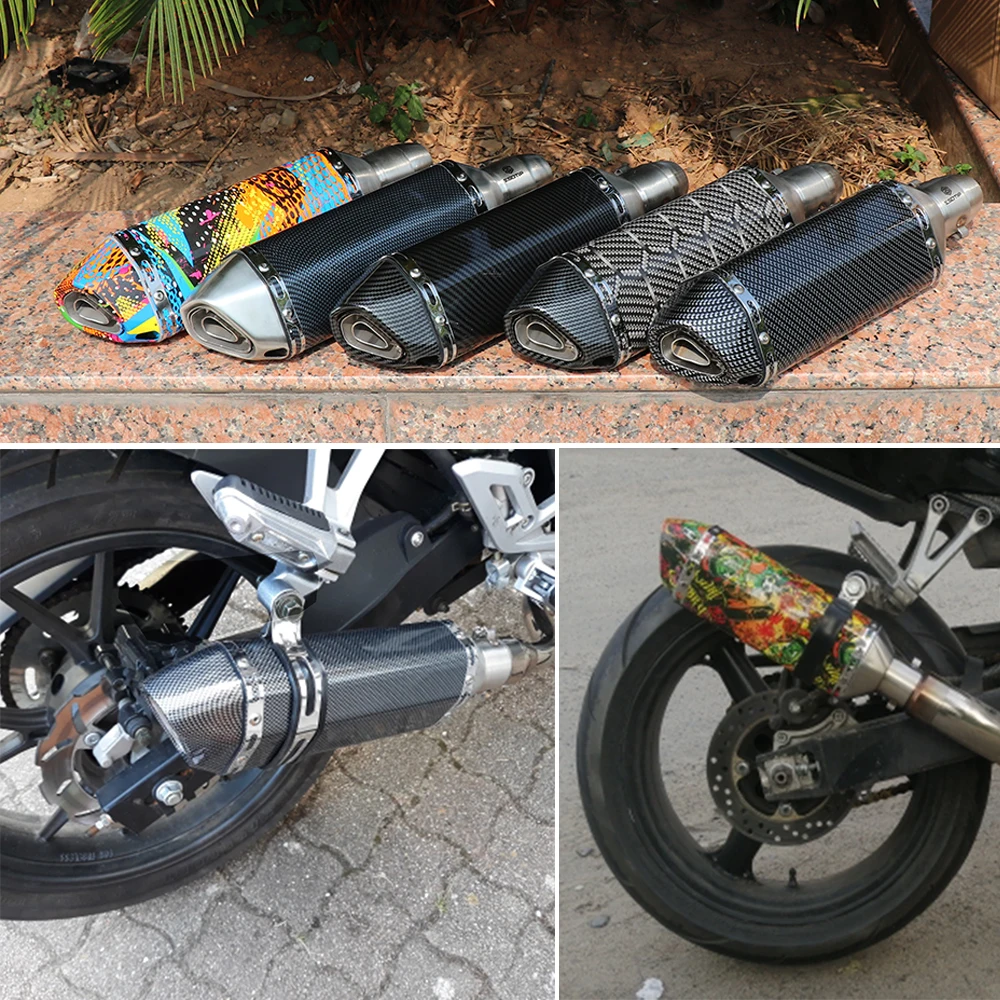 Универсальный выхлопной глушитель Alconstar для мотоцикла 51 мм трубы с правой и левой