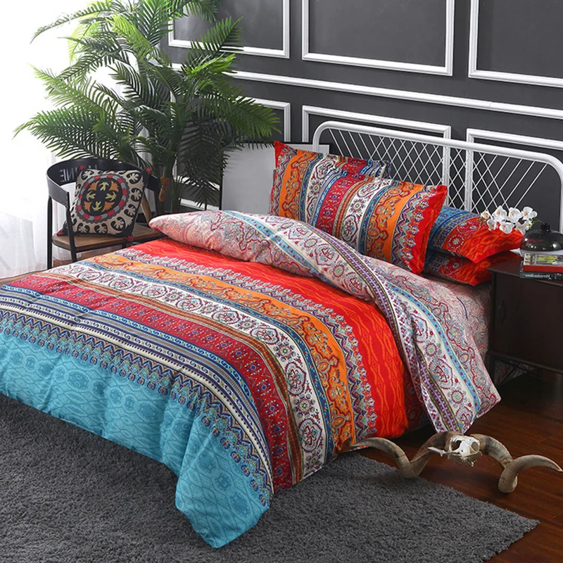 Постельное белье в богемном стиле с наволочкой простыни пододеяльники Мандала