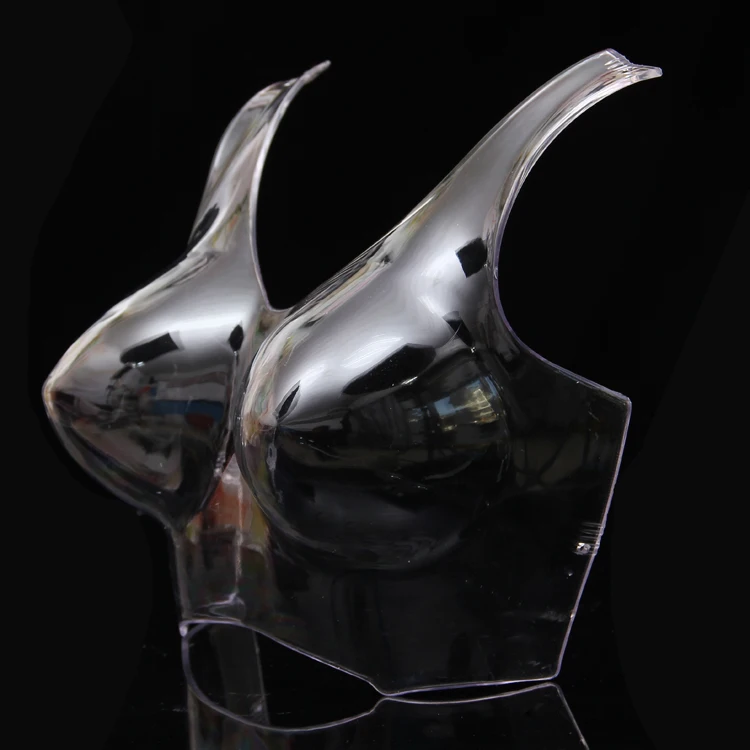 

Transparent plastic half body mannequin for bra, female torso mannequin for underwear display,mannequin for clothes