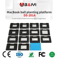 ds 201a macbook ball planting platform aluminium alloy bga reballing station magnetism lock cpu gpu pch planting jigs fixtures