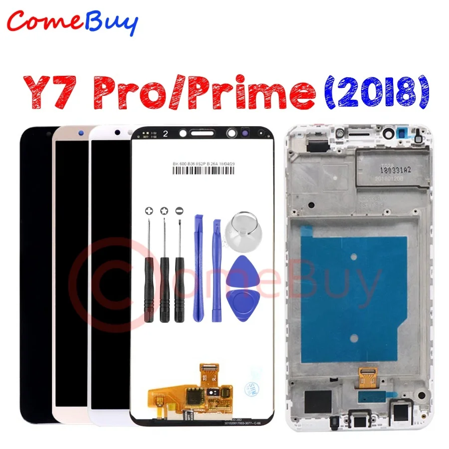 Для huawei Y7 Prime Y7 ЖК-дисплей сенсорный экран с рамкой LDN-L21 для huawei Y7 Pro ЖК-экран LND L22 L21 L29