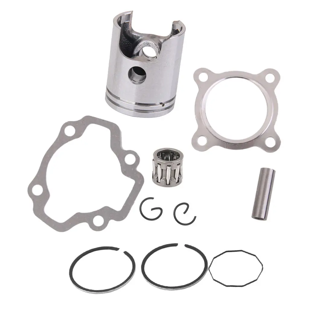

Piston Kit with Ring Circlip Gasket Wrist Pin Bearing for Yamaha PW50 PW 50