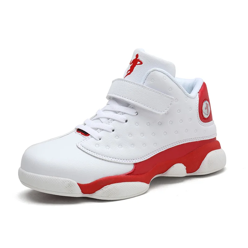 2018 осень-зима Новый стиль баскетбольные кроссовки детские туфли для мальчиков из