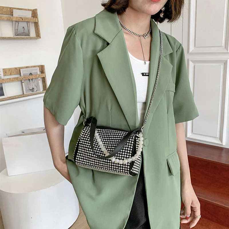 Модная Блестящая Женская Сумка Через Плечо Маленькая Сумка-мессенджер Из