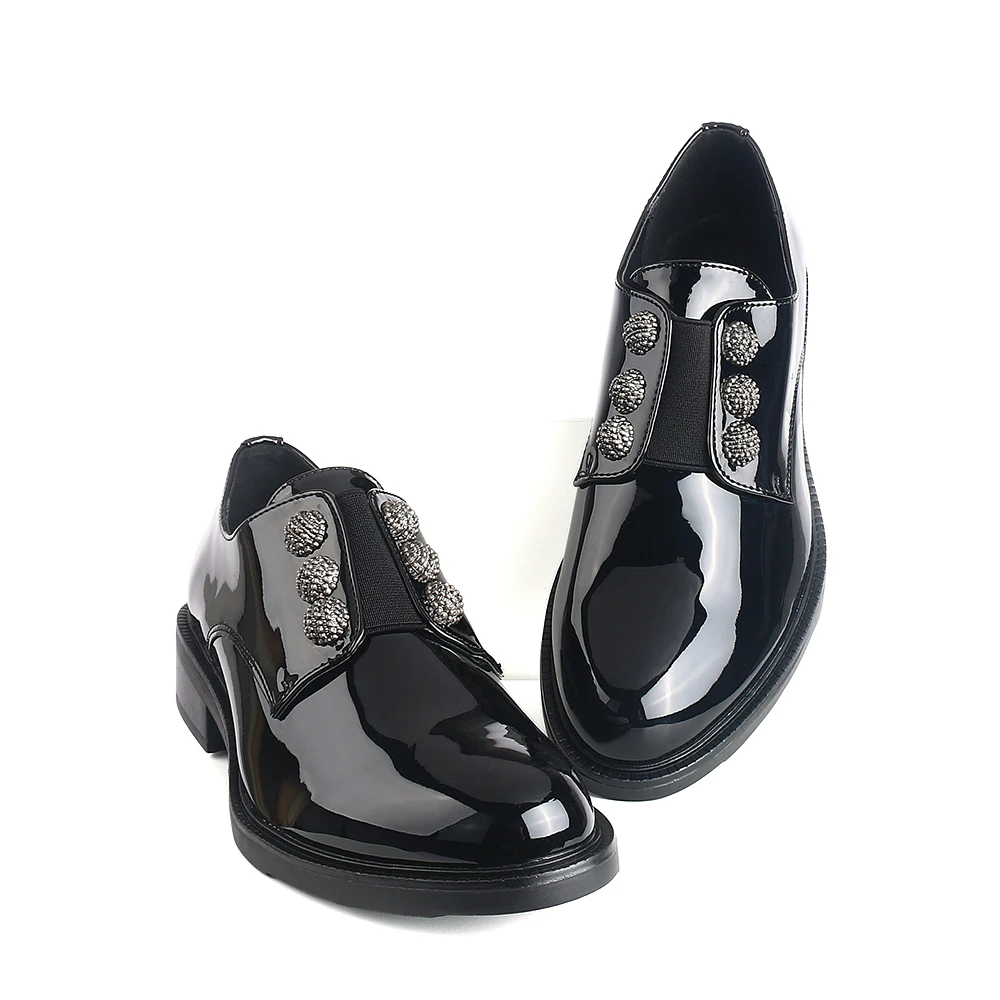 Женские брендовые лоферы из лакированной кожи Модельные туфли Классические